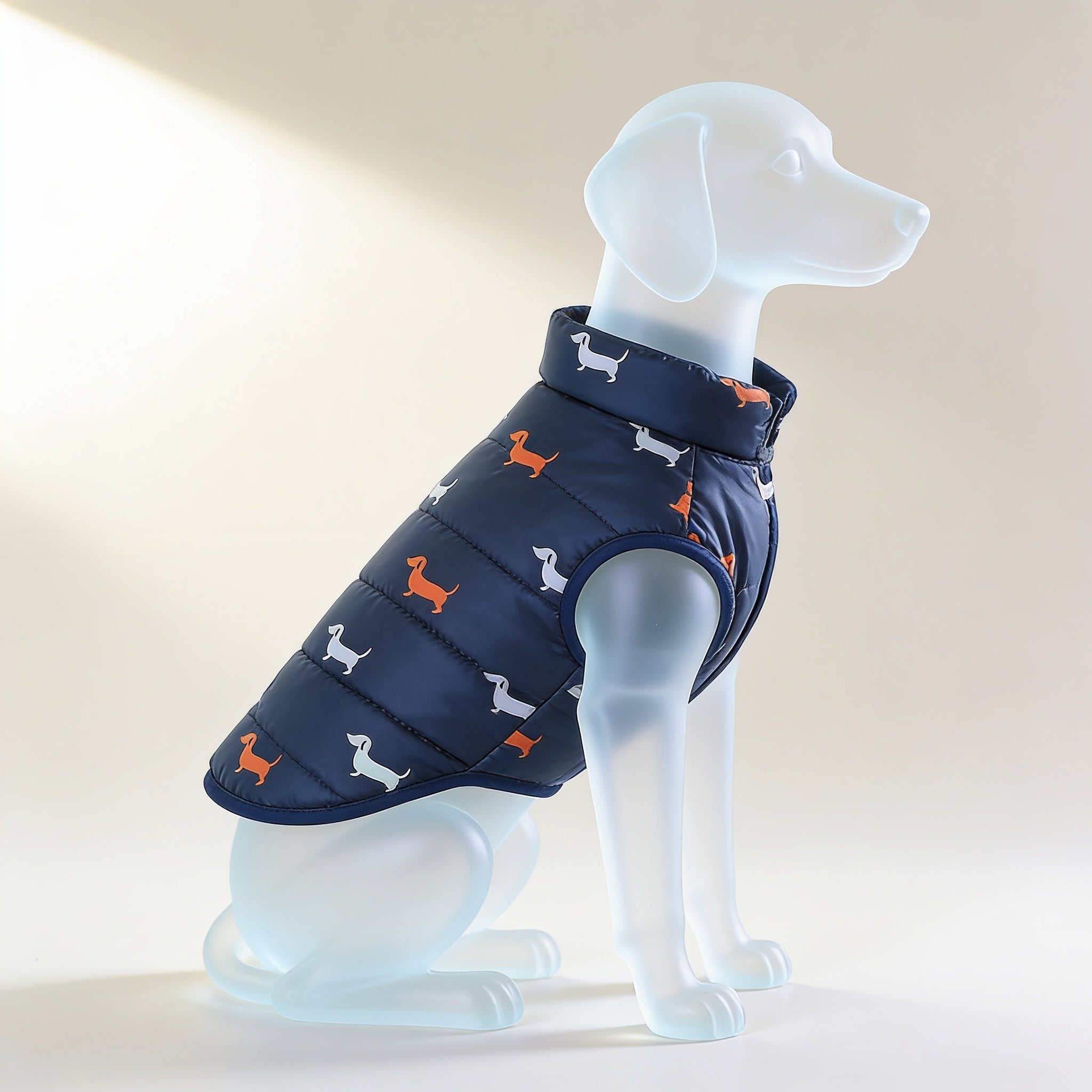Noviqo Quilted Vest Navy Blue