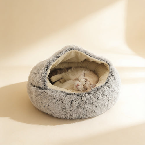 Noviqo Plush Pet Bed Grey - premium