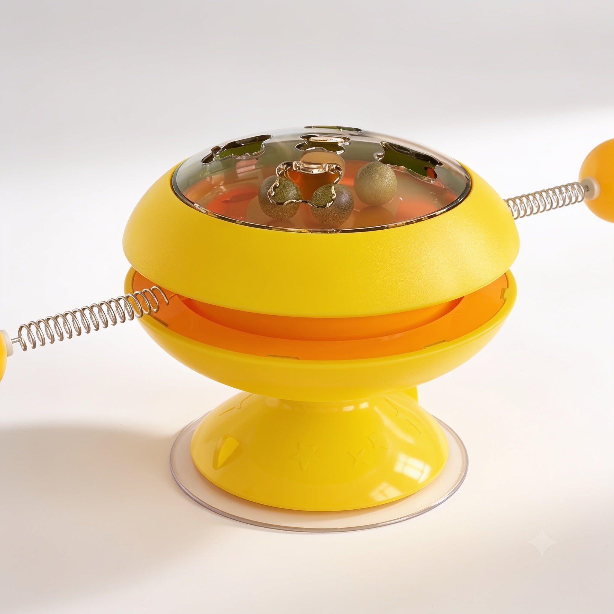 Noviqo Spinning Cat Toy Yellow - premium