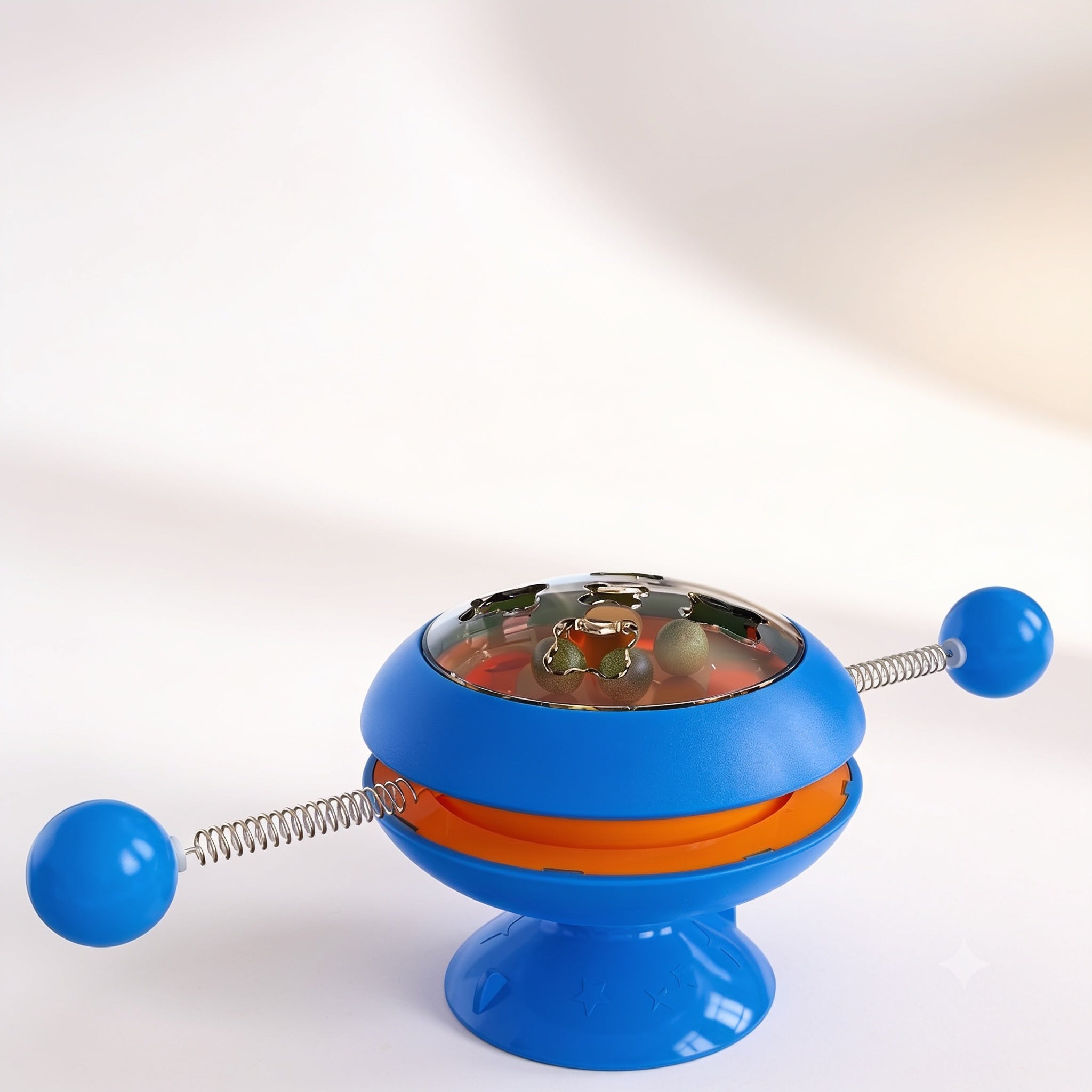 Noviqo Spinning Cat Toy Blue - premium